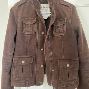 Abercrombie brown moto jacket